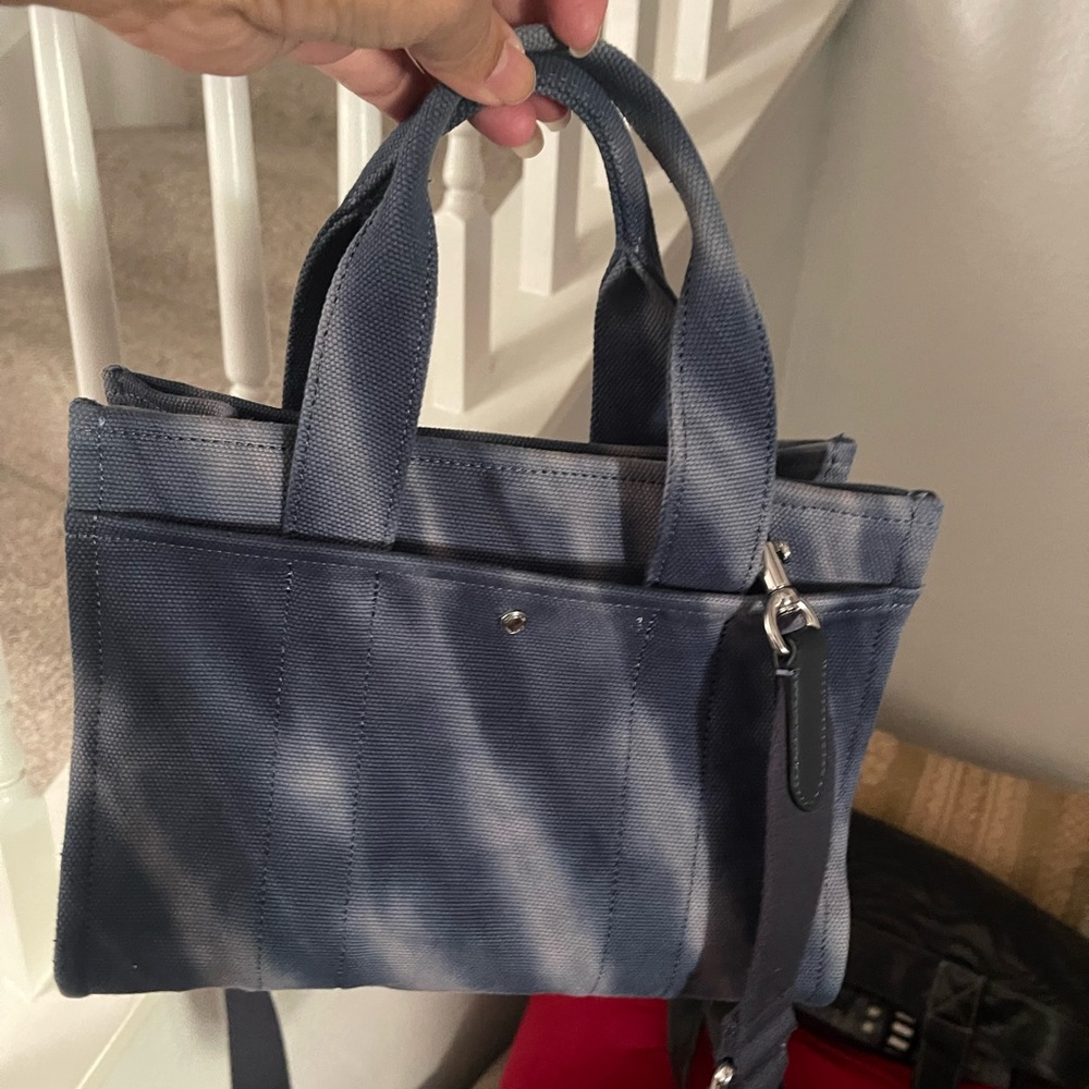 Coach Denim Blue Canvas Tote - Picture 4 of 11